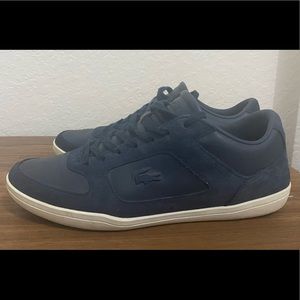 Lacoste suede & leather blue sneakers